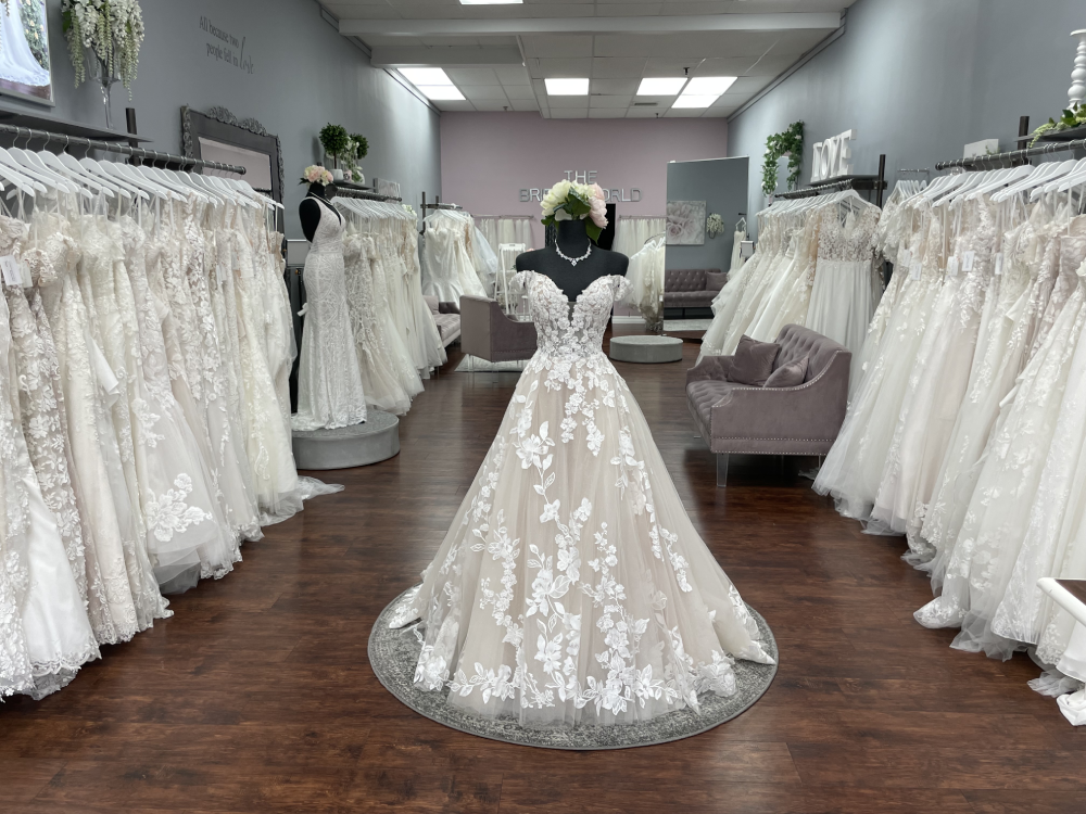 Wedding Gowns in store and store front