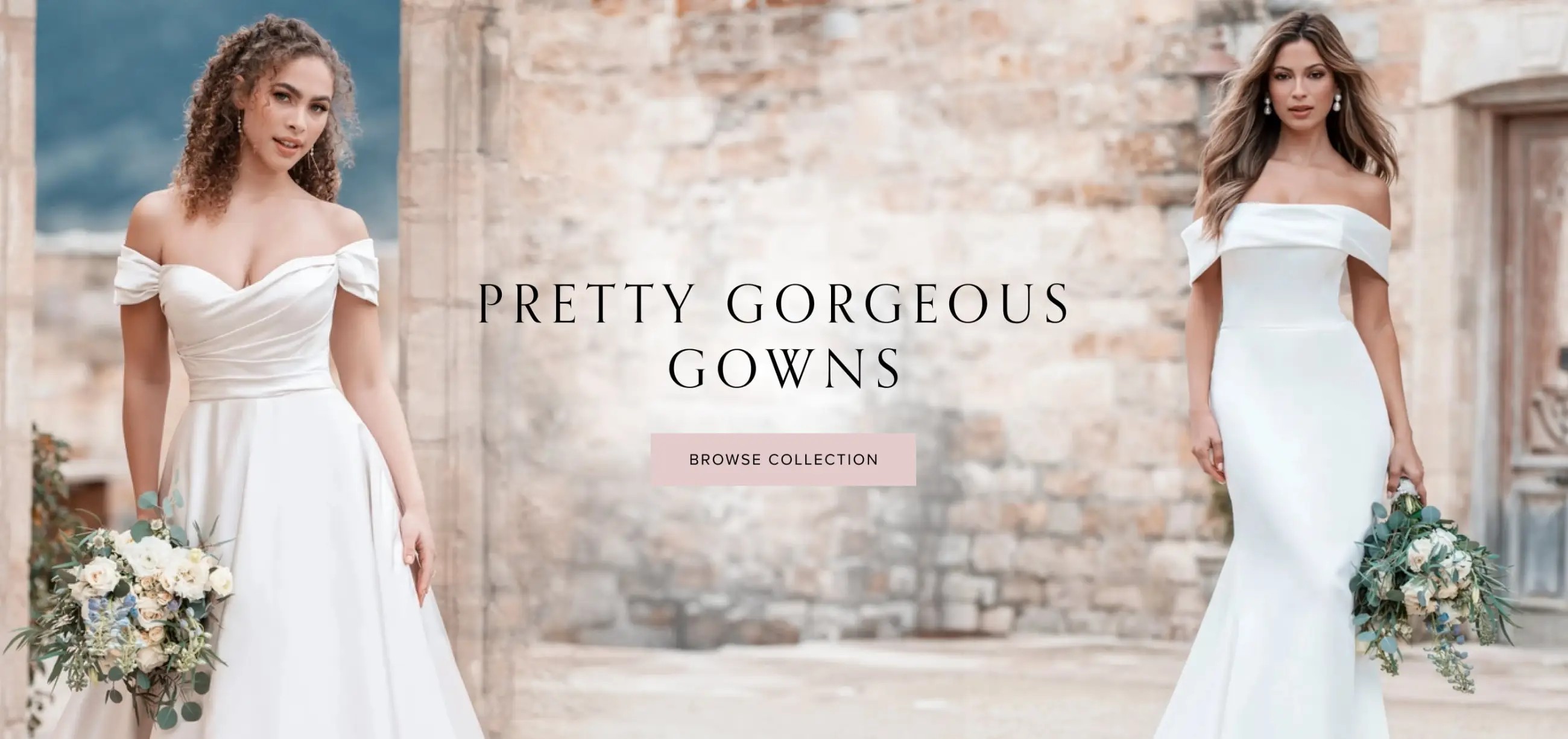 Allure Bridal Homepage Banner for Desktop